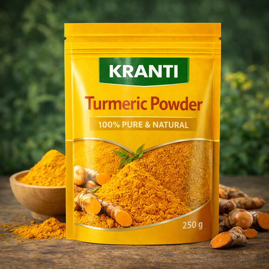 Kranti Turmeric Powder 250g | 100% Pure Natural Haldi